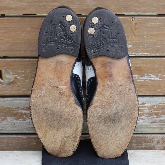 VTG Allen Edmonds Black & White Spectator Wingtips - Picture 12 of 13